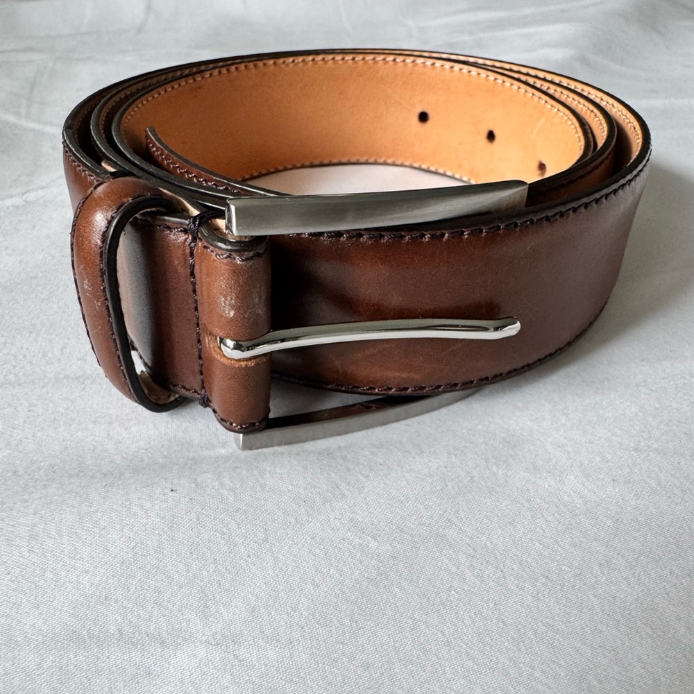 To Boot New York Brown Leather Belt